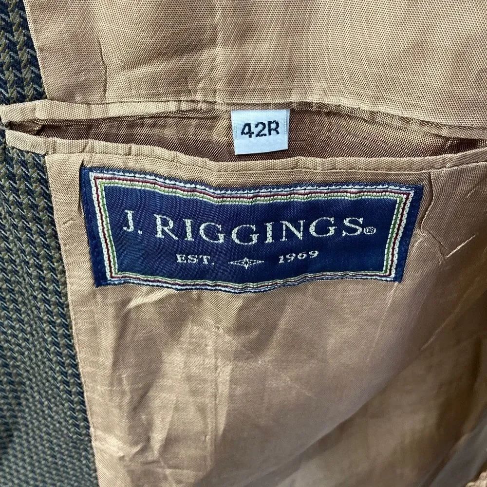 J. Riggings Suit Jacket Mens Size 42R - Picture 6 of 11